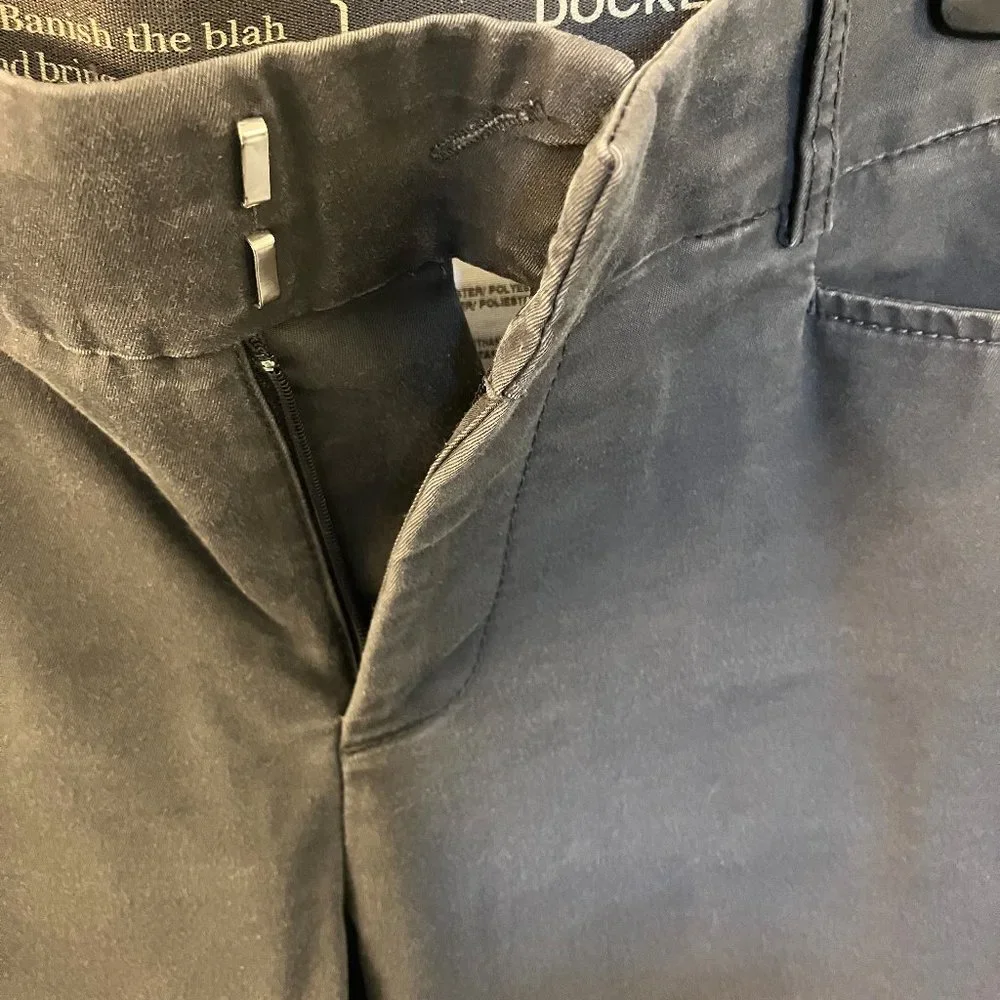 Womens Levi Dockers Dress Pants - Dark Gray Size 10M - Picture 6 of 8